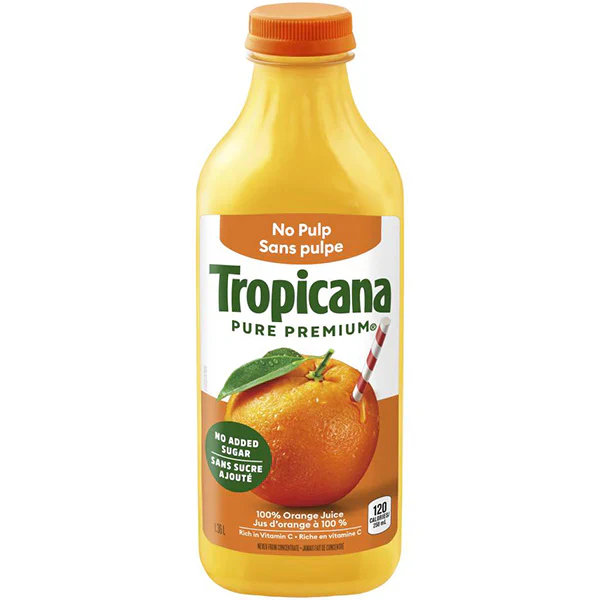 TROPICANA - ORANGE JUICE NO PULP 3x1.36 LT