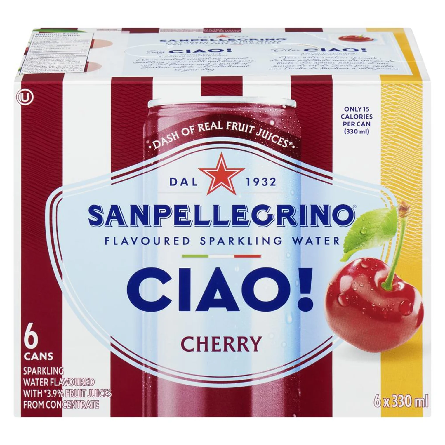 SAN PELLEGRINO - CIAO CANS CHERRY 6x330 ML