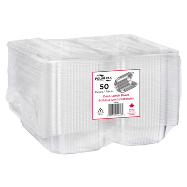 POLAR PAK - DEEP LUNCH BOX 50PK