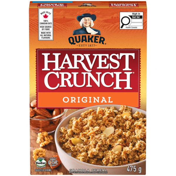 QUAKER - HARVEST CRUNCH ORIGINAL 475GR