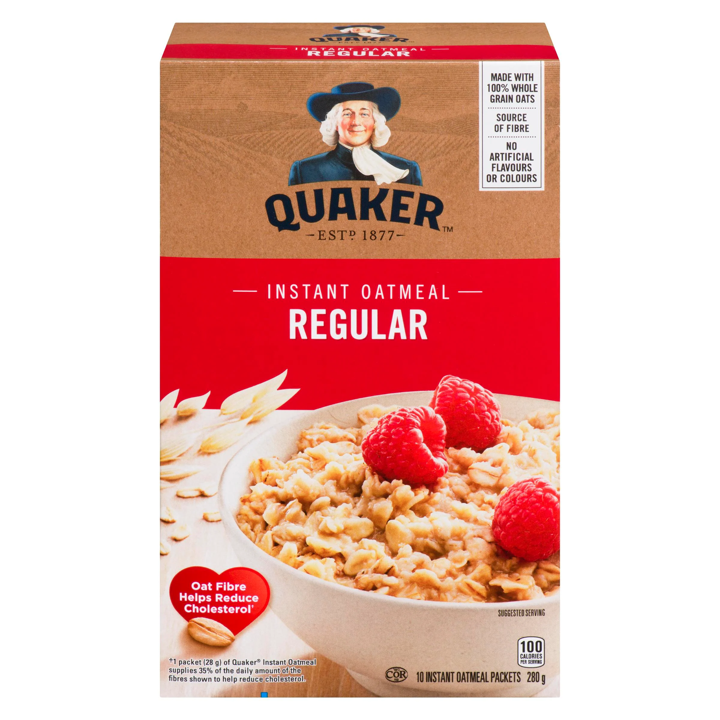 QUAKER - OATMEAL REGULAR INSTANT 280GR
