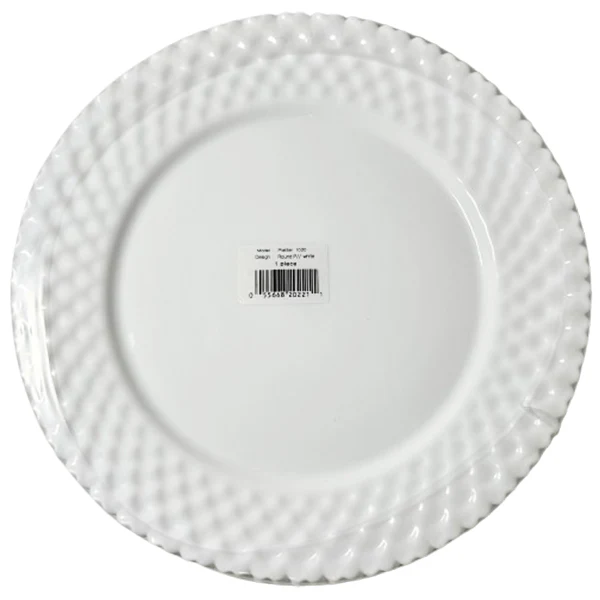 PRIME SOURCE - PLATTER ROUND P WHT 12.63IN 4EA