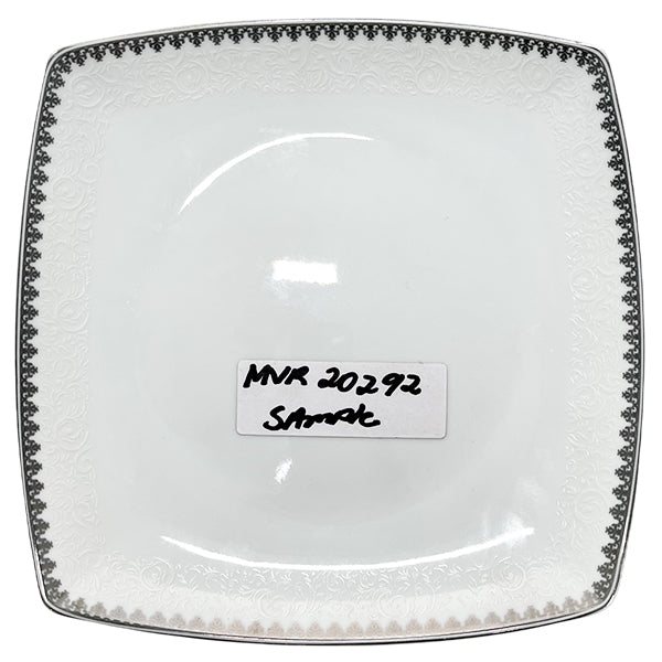 VICTORIA - SILVER RIM DESSERT PLATE 6EA