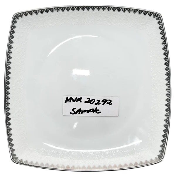 VICTORIA - SILVER RIM DESSERT PLATE 6EA
