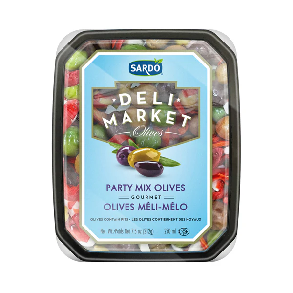SARDO - PARTY MIXED OLIVES 250ML