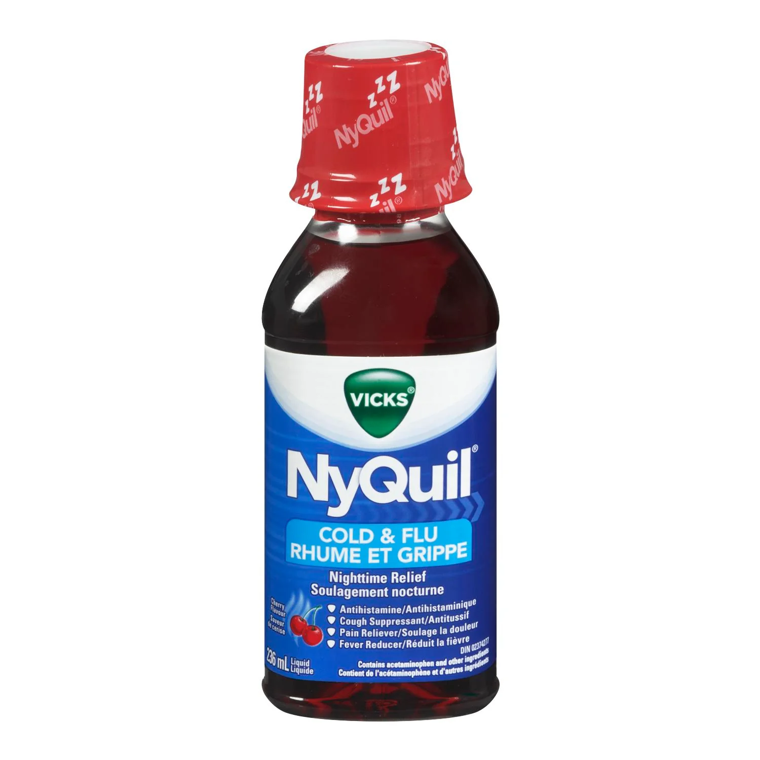 VICKS - NYQUIL COLD AND COUGH CHERRY 236ML