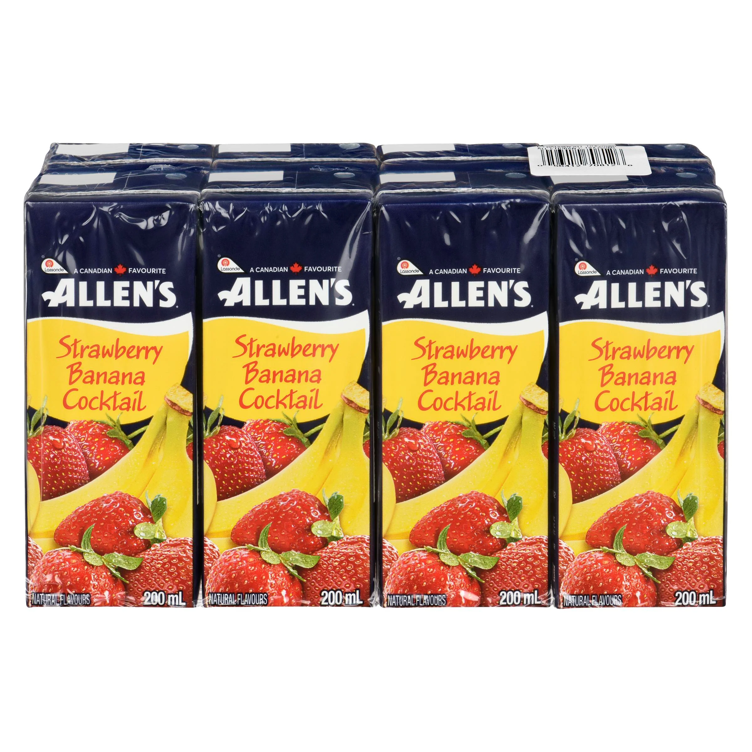 ALLENS - TETRA STRAWBERRY BANANA 8x200ML