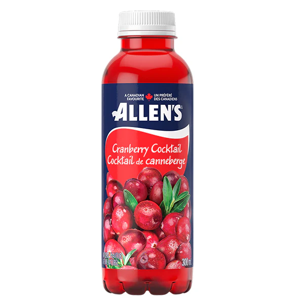 ALLENS - CRANBERRY PLASTIC 24x300 ML
