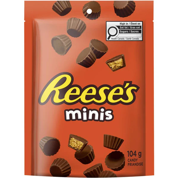 REESES - MINIS PEANUT BUTTER CUPS 104GR