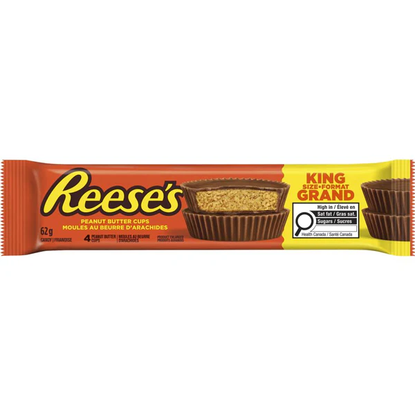 REESES - PEANUT BUTTER CUP KING SIZE 62GR