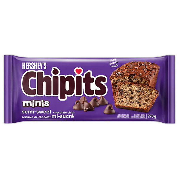 HERSHEYS - CHIPITS MINIS SEMI SWEET 270GR