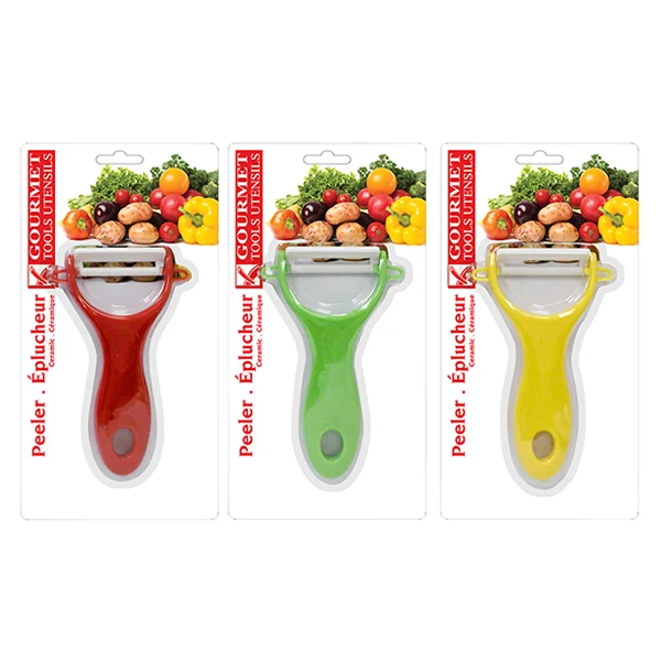 GOURMET - CERAMIC PEELER 5IN ASSORTED COLORS 1UN