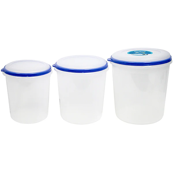 FRESH WARES - SET OF 3 NESTED JUMBO CONTAINER 11L 6.8L 4.8L EA