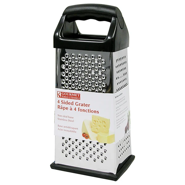GOURMET - GRATER 4 SIDES STAINLESS STEEL 9IN EA