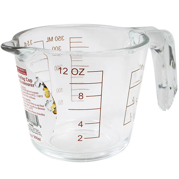 GOURMET KITCHEN - MEASURING CUP GLASS 1CUP 350 ML