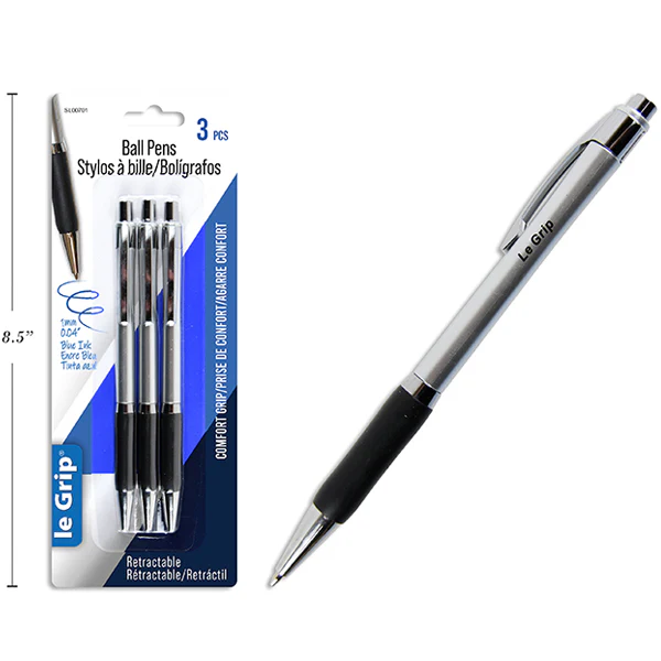 LE GRIP - BALL PENS 3EA