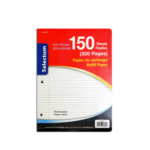 LINK - SELECTUM RULED PAPER REFILL 300 SHEETS