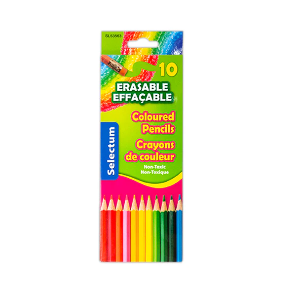 VLB - ERASABLE COLOUED PENCIL 10EA