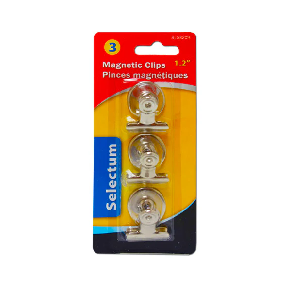 SELECTUM - MAGNETIC CLIPS 1.25IN 3PC EA