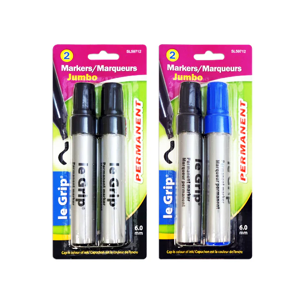 SELECTUM - ASSORTED JUMBO PERMANENT MARKER 2EA