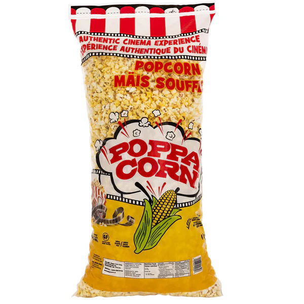 POPPA CORN - PRE POPPED POPCORN FAMILY PACK 1KG