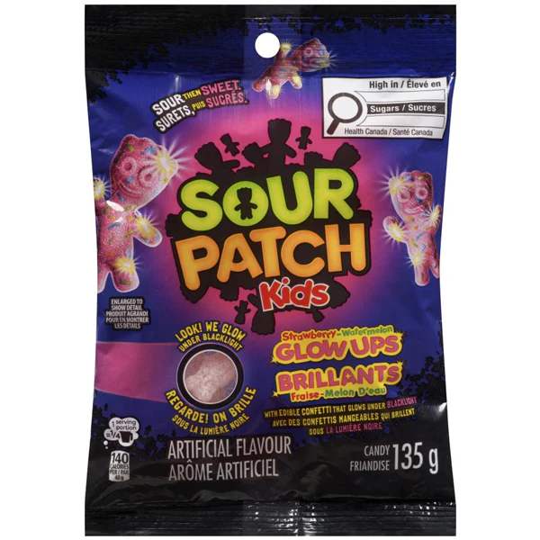 SOUR PATCH KIDS - GLOW UPS 135GR