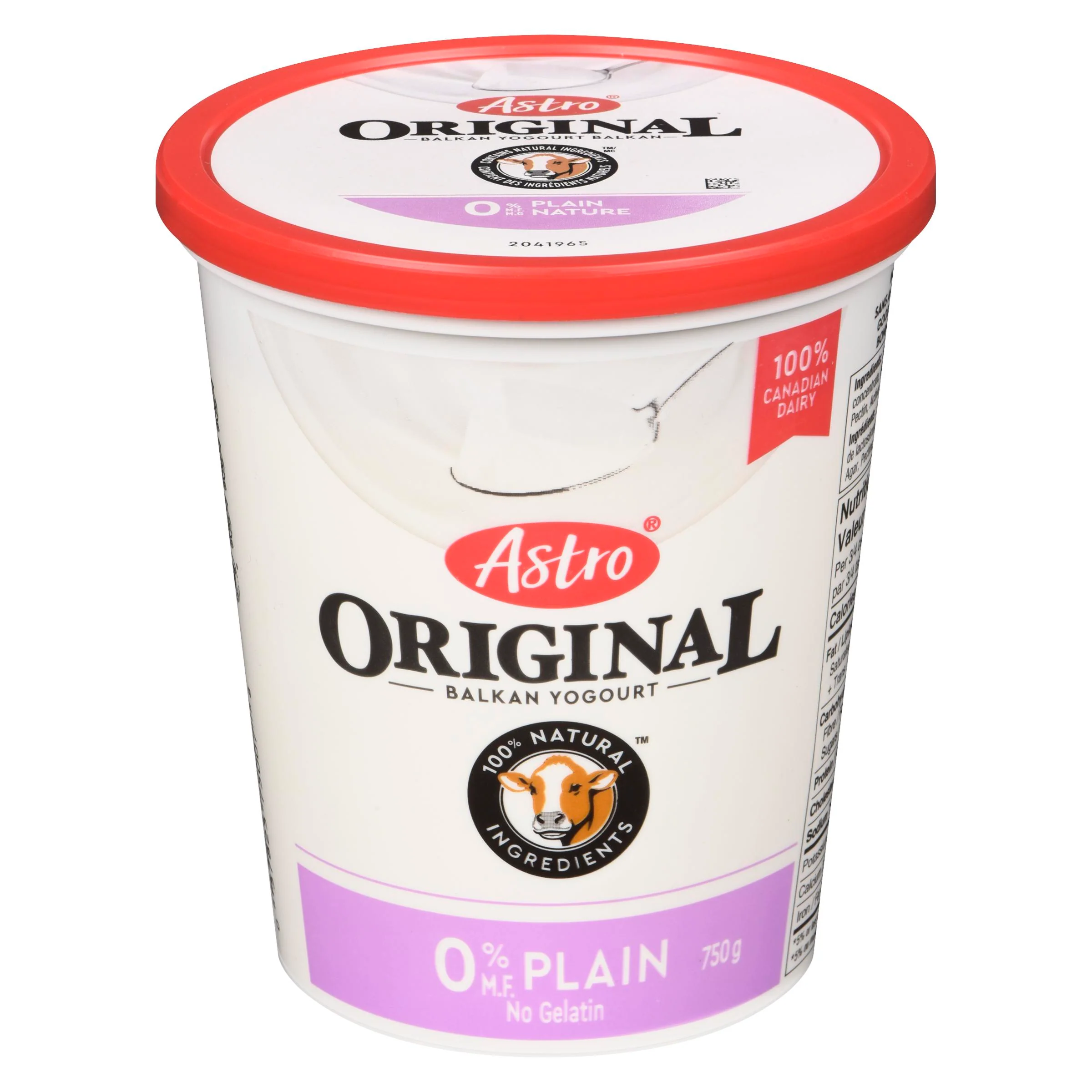 ASTRO - YOGURT PLAIN NO FAT 750GR