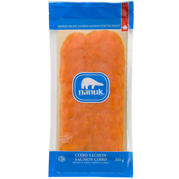 NANUK - SLICED SMOKED COHO SALMON 300GR