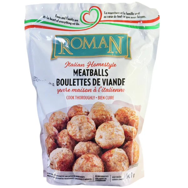 ROMAN - ITALIAN HOMESTYLE MEATBALLS 907GR