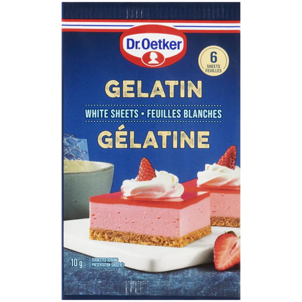 DR OETKER - GELATINE SHEET 10GR