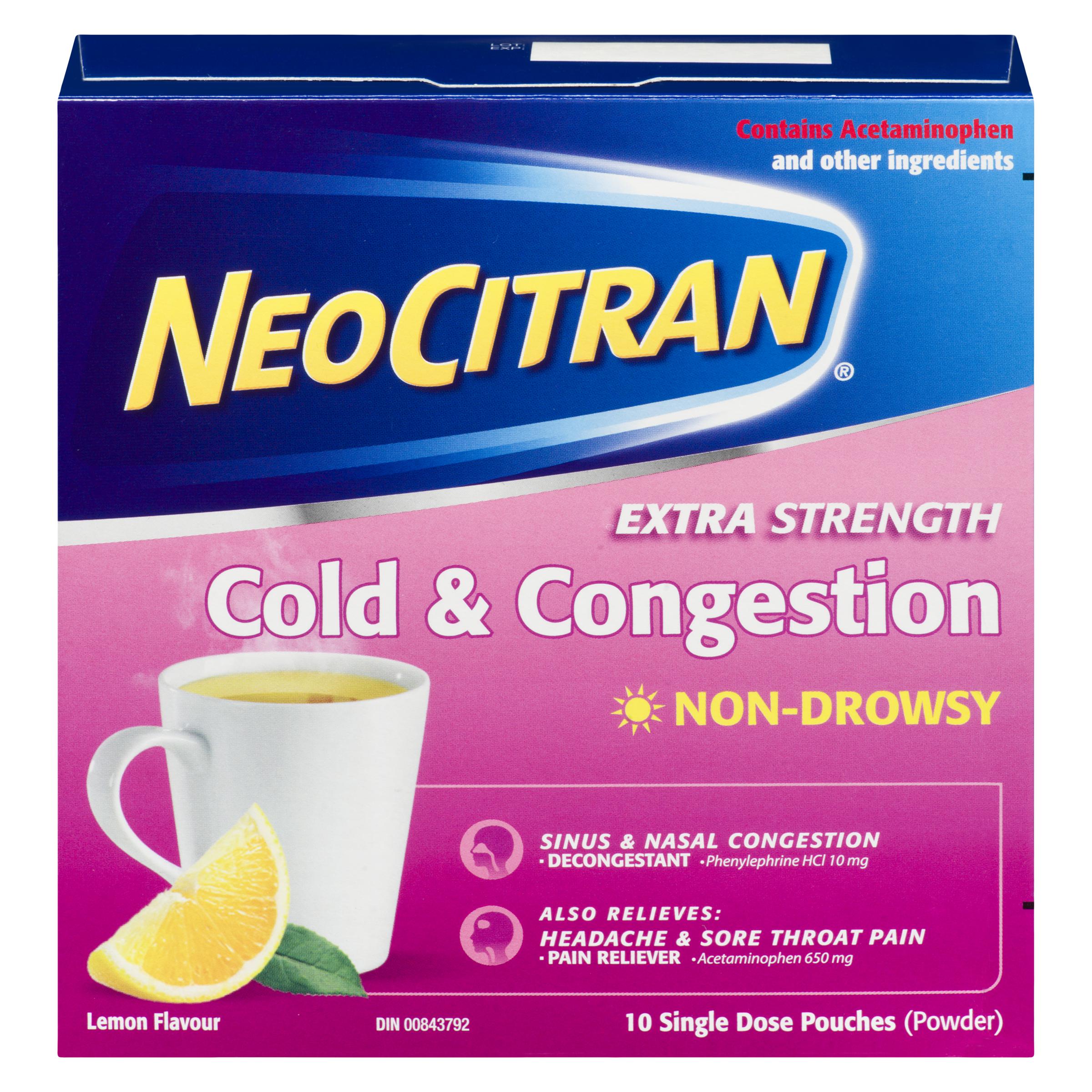 NEO CITRAN - ES COLD & CONGESTION NON DROWSY LEMON 10EA