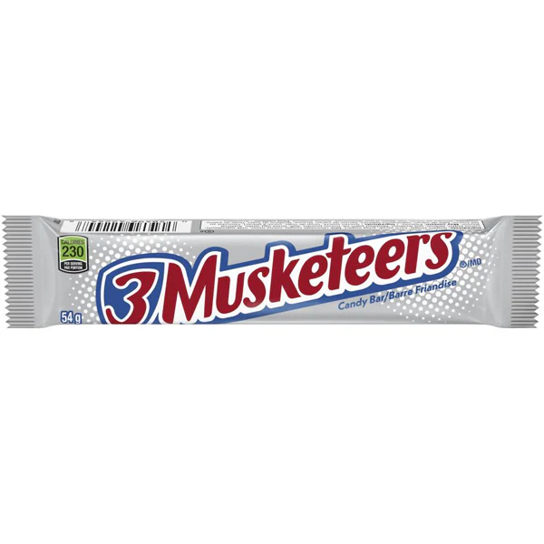 MARS - 3 MUSKETEERS REGULAR CHOCOLATE BARS 54GR