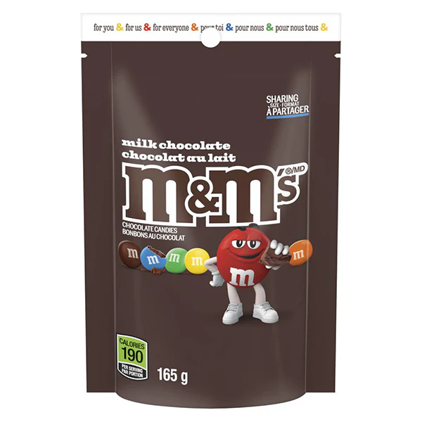 M&M - MILK CHOCOLATE 165GR