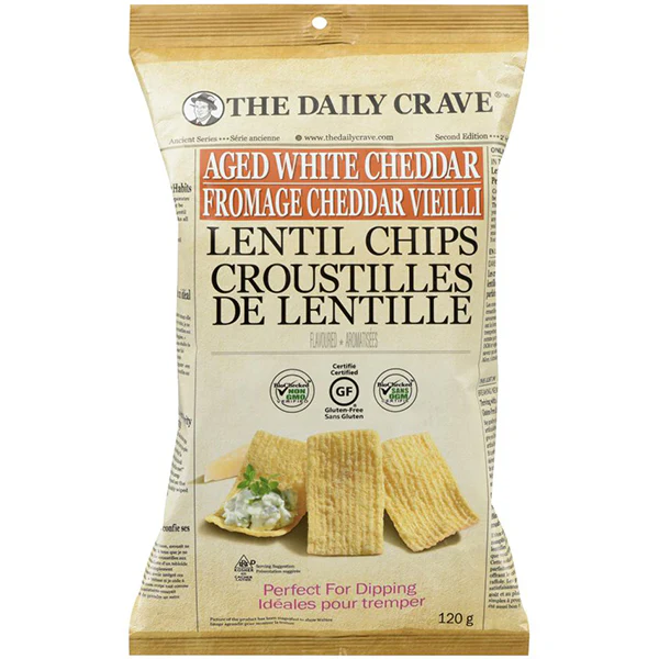 THE DAILY CRAVE - SPICY SRIRACHA LENTIL CHIPS 120GR