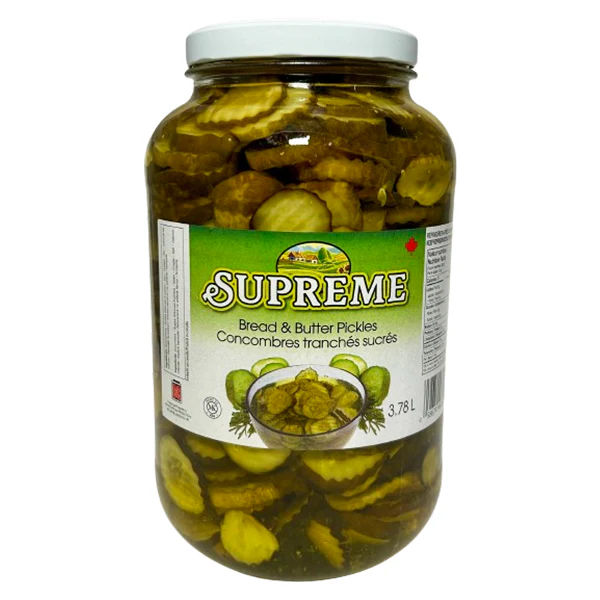SUPREME - BREAD & BUTTER PICKLES 3.78LT