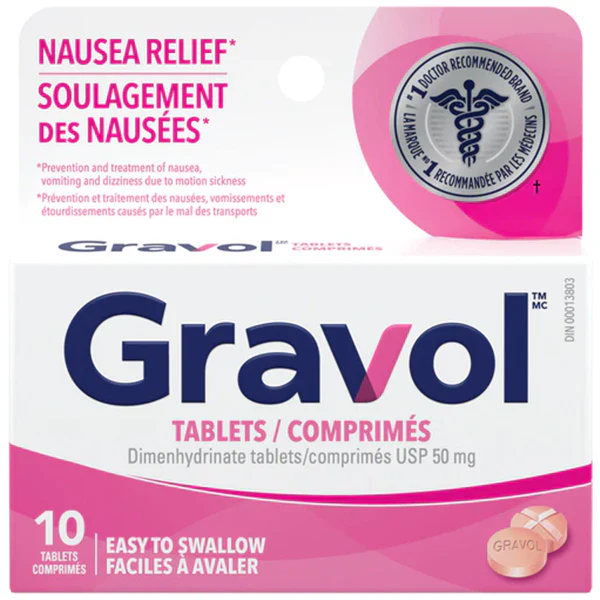 GRAVOL - ADULTS 50MG 10EA