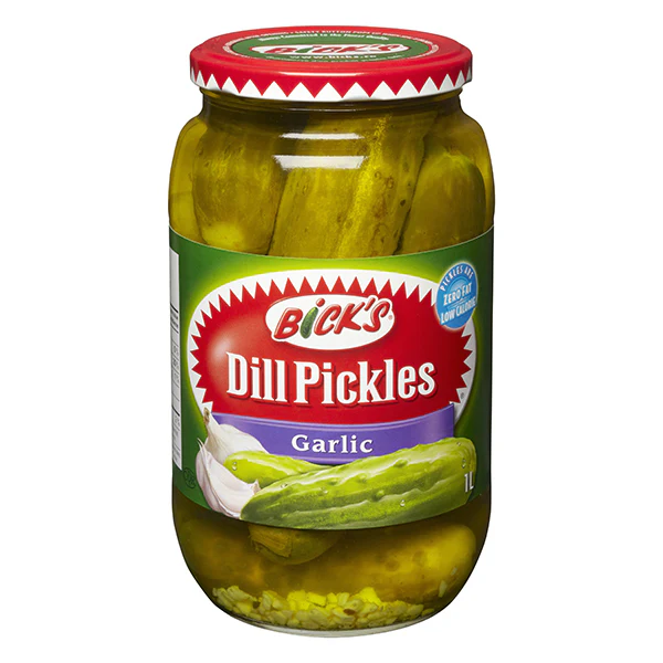BICKS - WHOLE DILLS WITH GARLIC 1LT