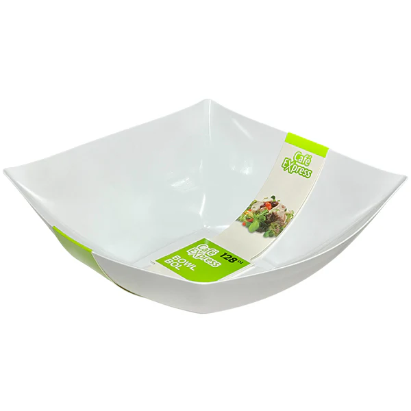 CAFE EXPRESS - SQUARE BOWLS WHITE 128 OZ 1UN