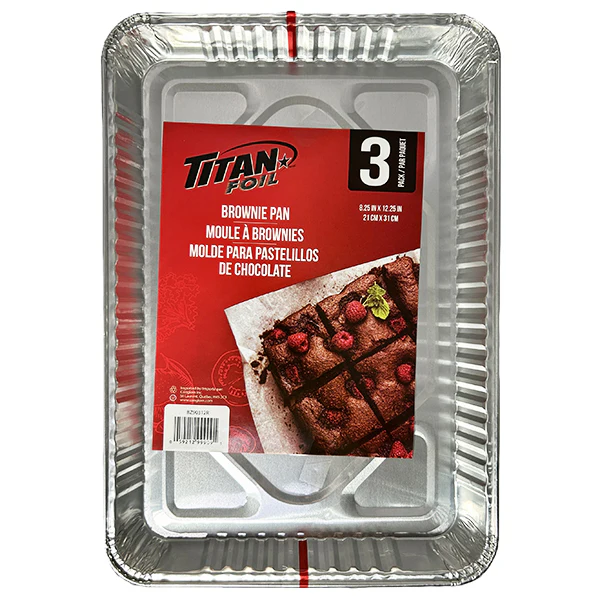 TITAN - FOIL ULTRA BROWNIE PAN 24x3 PK