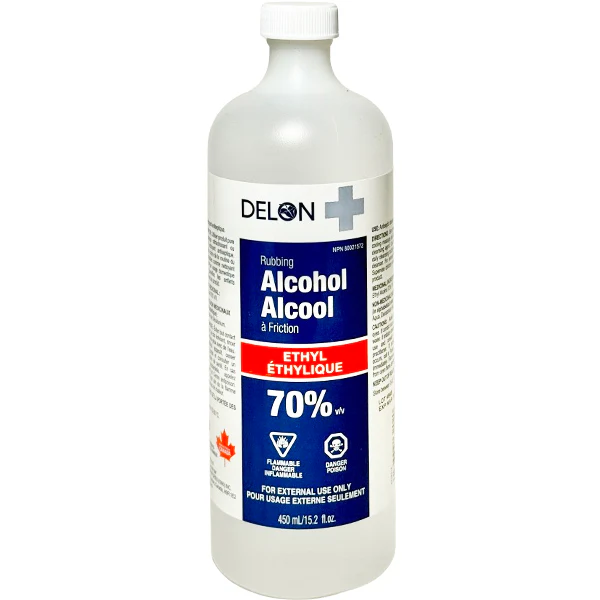 DELON - ETHYL RUBBING ALCOHOL 70% 450ML