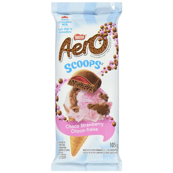 NESTLE - AERO SCOOP CHOCO STRAWBERRY 105GR