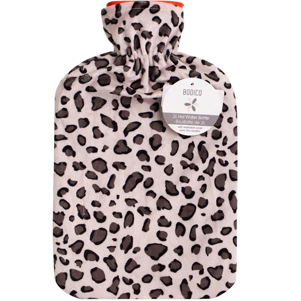 BODICO - RUBBER HOT WATER BOTTLE W/ COVER 1.7LT