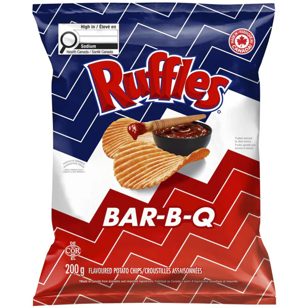 RUFFLES - BBQ 200GR