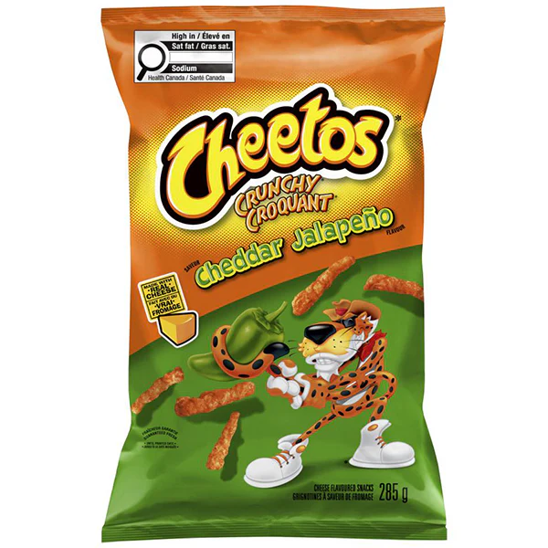 CHEETOS - CHEDDAR JALAPENO CRUNCHY 285GR
