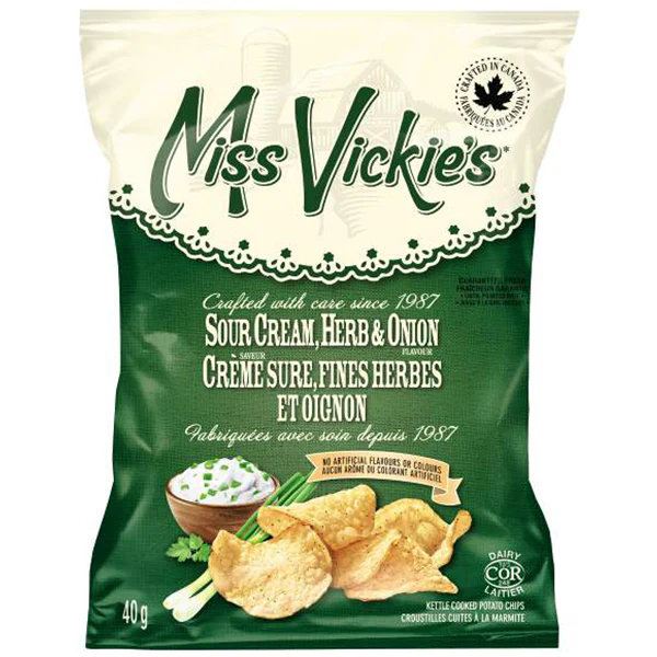 MISS VICKIES - SOUR CREAM HERB & ONION 40GR