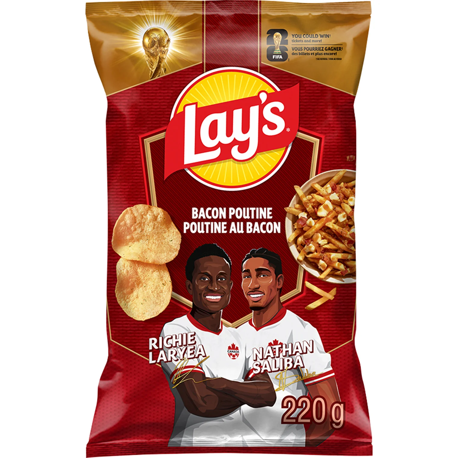 LAYS - BACON POUTINE POTATO CHIPS 220GR