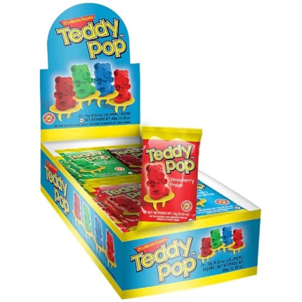 TEDDY POP - RING DISPLAY BOX 24x15 GR