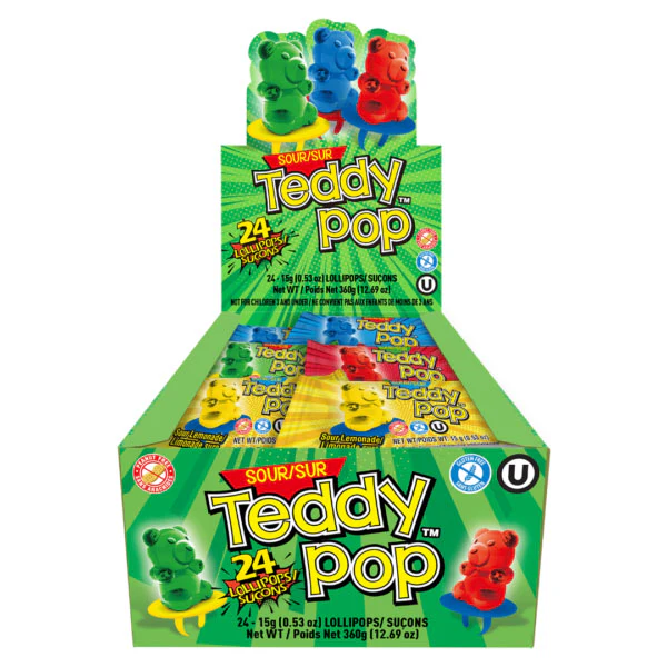 EXCLUSIVE - SOUR TEDDY POP GOOD BOX 24x15 GR