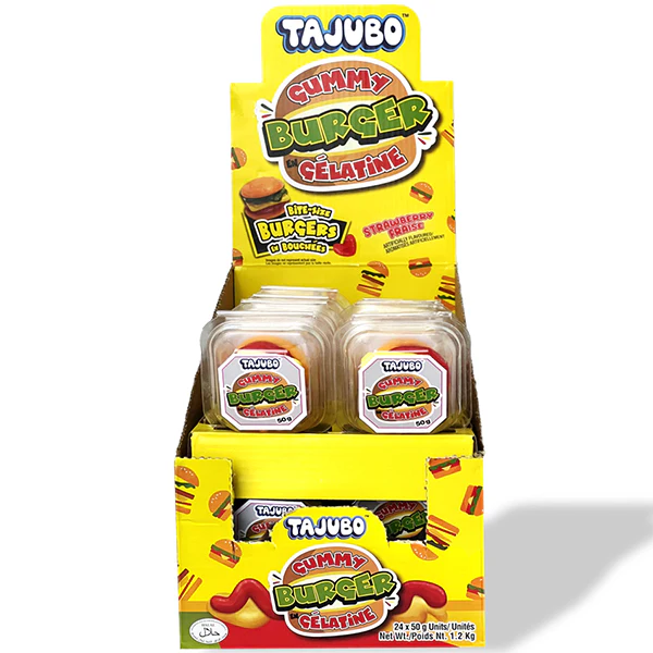 TAJUBO - BURGER GUMMY 24x50 GR
