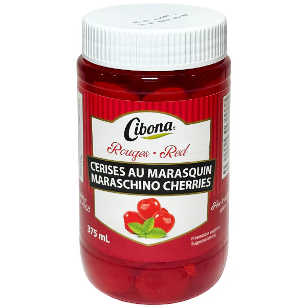 CIBONA - RED MARASCHINO CHERRIES 375ML